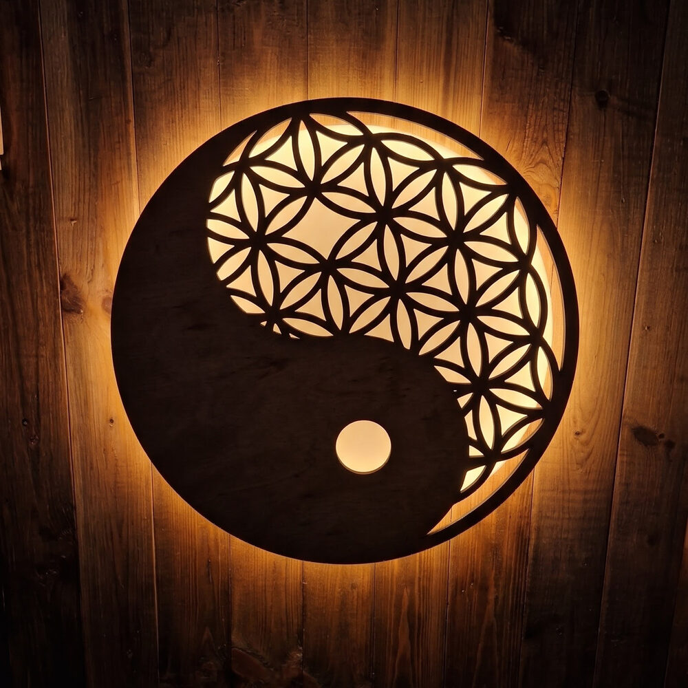 LED-Leuchte mit Yin-Yang